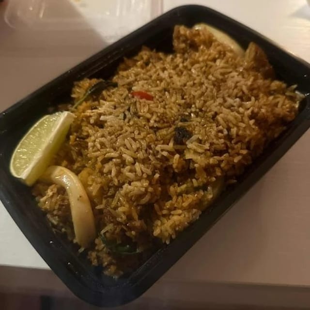 Mixed Seafood Lemongrass Fried Rice.