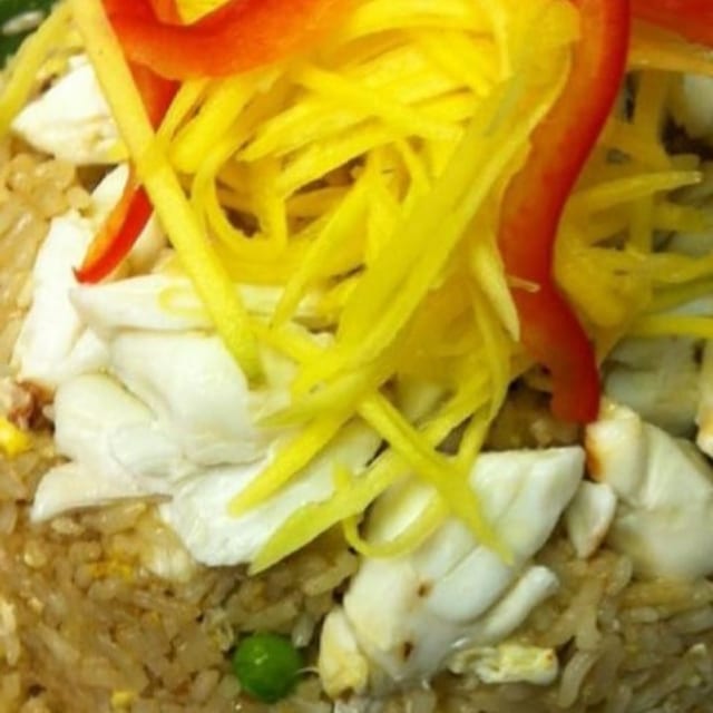 Crabmeat Basil Fried Rice.