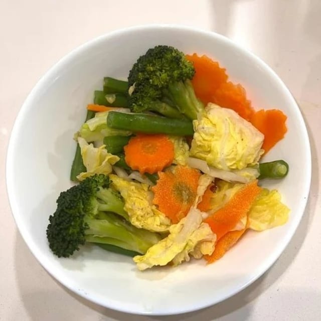Steamed Vegetables.
