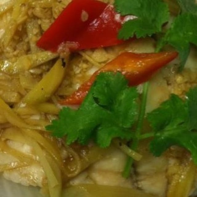 Steamed Tilapia.
